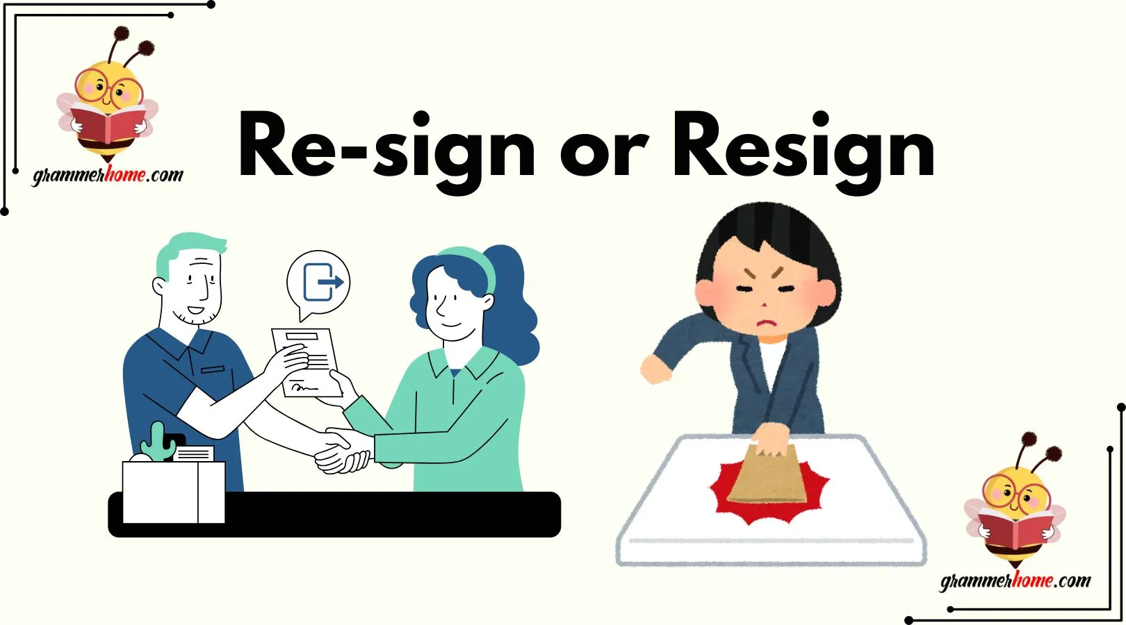 Re-sign or Resign