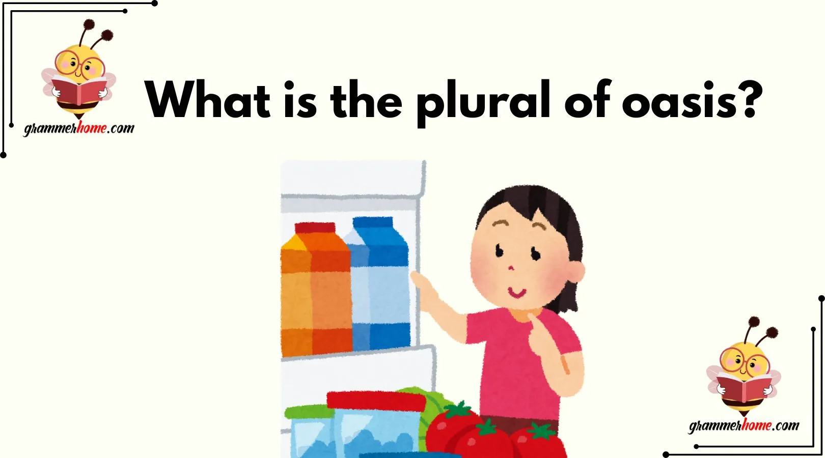 What is the plural of oasis?