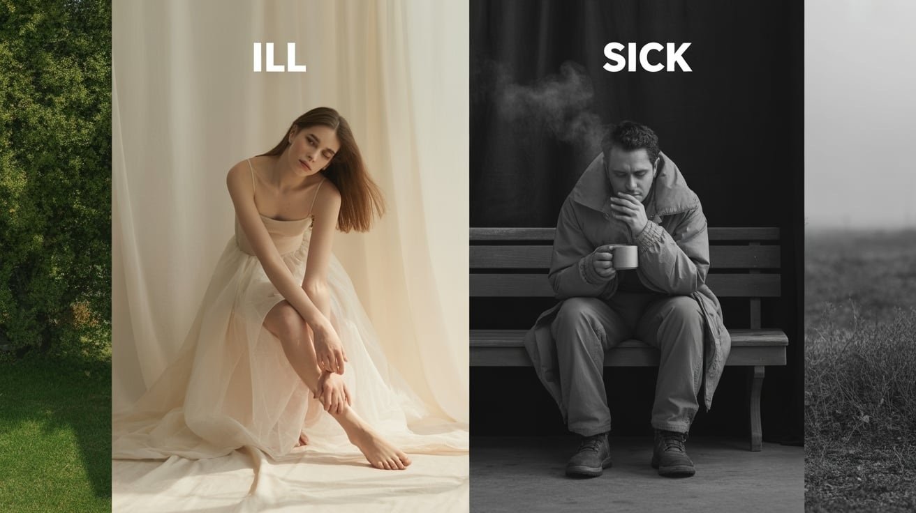 Ill vs Sick: