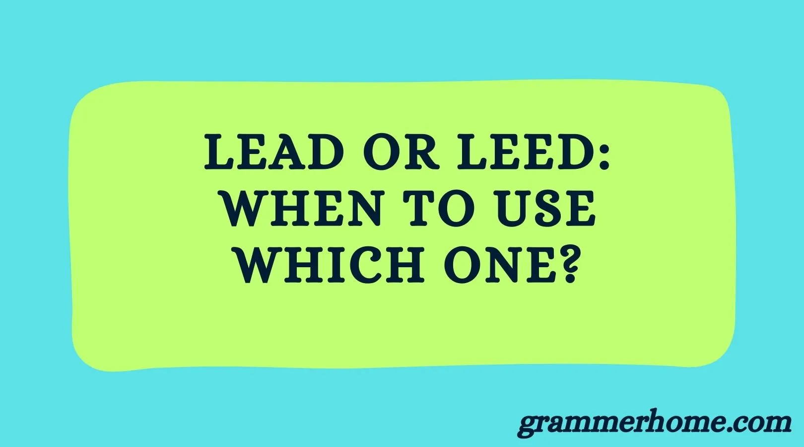 Lead or LEED: When to Use Which One?