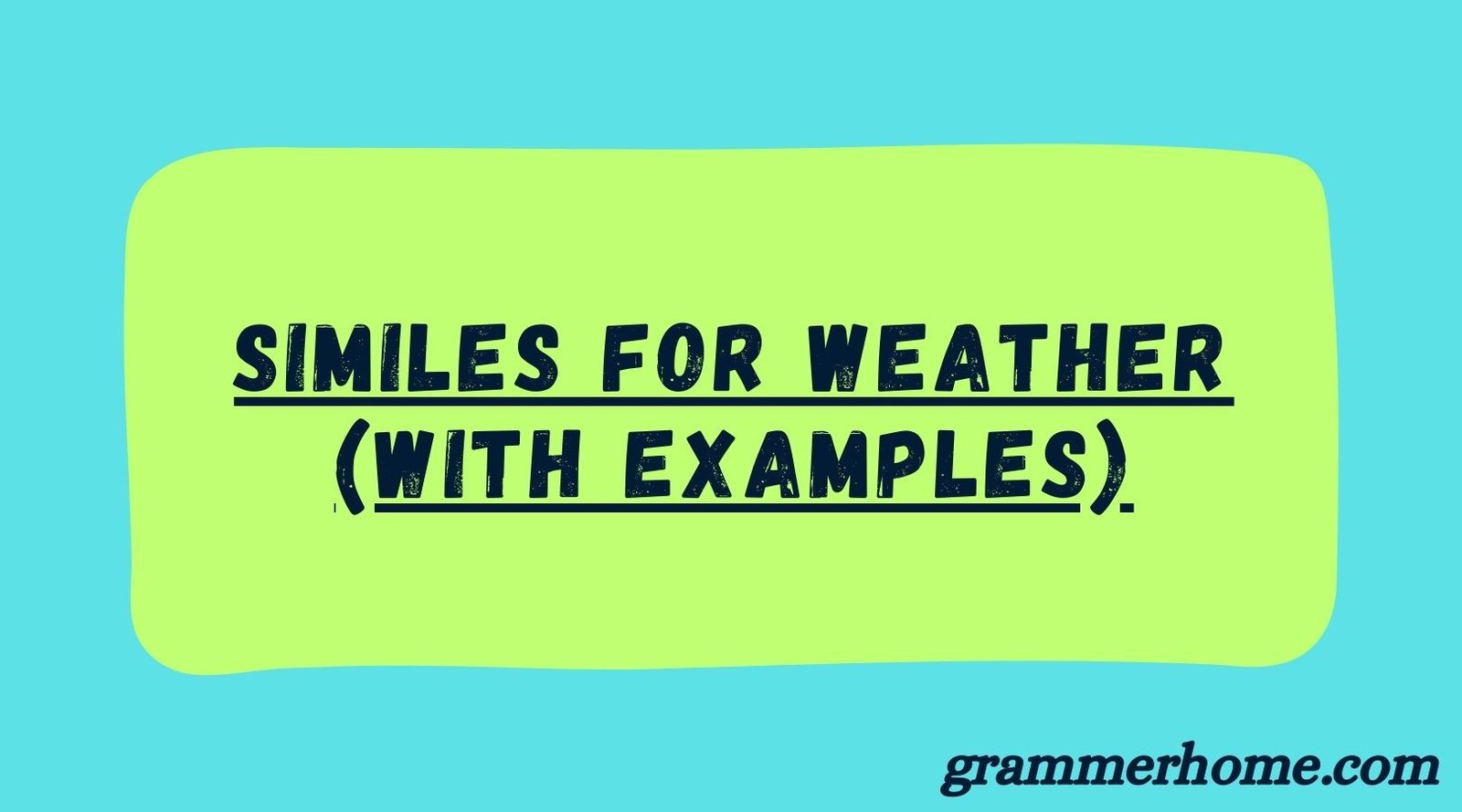 Similes for Weather (With Examples)