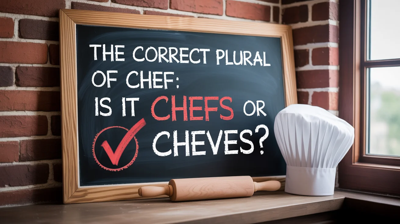 The Correct Plural of Chef: Is It Chefs or Cheves?